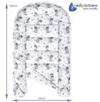 Medi Partners, Teddy, babynest, set 5 piese, albastru deschis