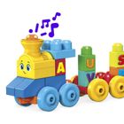 Mega Bloks, Tren muzical ABC, set de constructie, 50 piese