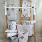 MimiNu, Lulu, set lenjerie de pat 3 piese, roz, 100-135 cm