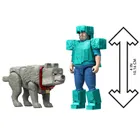 Minecraft, Movie, Steve si lup, figurki