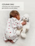 MyHummy (Szumisie), Iepuras, mascota bazaitoare cu mecanism 5in1: zgomot, senzor de somn, melodii, batai de inima, lampa, ecru