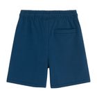 Pantaloni scurti albastri din bumbac pieptanat NOWEAR