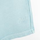 Pantaloni scurti loose albastri din bumbac pieptanat NOWEAR