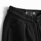Pantaloni scurti regular negri cu snur NOWEAR