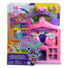 Polly Pocket, Pollyville, Fresh Market, set de joaca cu 2 papusi si accesorii