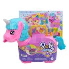 Polly Pocket, Unicorn Partyland, set de joaca cu papusi si accesorii