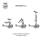 Scoot & Ride, Highwaykick 1 Push and Go, trotineta cu scaun si maner 3 in 1, Ash