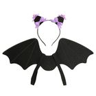 Smiki, Liliac, rochie cu bentita si aripi, costum pentru copii, violet