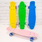 Smiki, placa skateboard tip fish cu roti LED, albastru