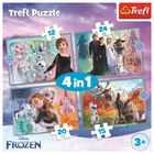 Trefl, Frozen 2, Lumea uimitoare a Frozen, puzzle 4in1, 71 piese