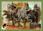 Trefl, Jurassic Park, Dinozaurii amenintatori, puzzle 4 in 1, 207 elemente