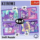 Trefl, Kuromi, puzzle 4in1