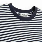 Tricou cu imprimeu in dungi si croiala crop NOWEAR