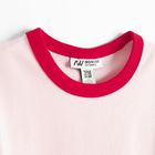 Tricou slim roz din bumbac pieptanat NOWEAR