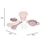 Wader, set de nisip, castel, Vata de zahar trandafirie