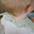 BabyOno, Baveta din silicon cu inchidere reglabila, menta verde