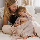 BabyOno, Patura tricotata din bambus, bej deschis, 75-100 cm