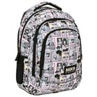 BackUp, rucsac pentru scoala, cu 3 compartimente, Manga Pastel