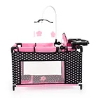 Bayer Design, Multi Bed, patut pentru papusi, negru-roz