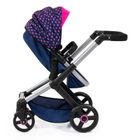 Bayer Design, Xeo, carucior multifunctional pentru papusi, bleumarin-roz