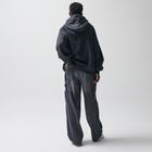 Blugi ajustabili cenusii-negri cu croiala super baggy unisex NOWEAR