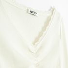 Bluza ecru reiata cu dantela NOWEAR