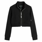 Bluza sport crop mulata cu fermoar NOWEAR