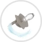 Canpol babies, Royal Baby, suzeta din silicon, simetrica, 0-6m, 2 buc., albastru