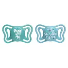 Chicco, Physioforma Light, suzeta din silicon, albastru, 16-36 m, 2 buc.