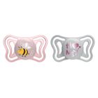 Chicco, Physioforma Light, suzeta din silicon, roz, 2-6 m, 2 buc.