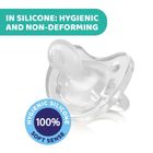 Chicco, Physioforma, Soft Luxe, suzeta din silicon, 16-36 m, 2 buc.