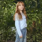 Cool Club, Blugi pentru fete, cargo wide, albastru