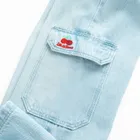 Cool Club, Blugi reglabili pentru fete, wide leg, albastru