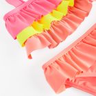 Cool Club, Costum de baie din doua piese pentru fete, UV 50, roz-portocaliu