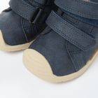 Cool Club, Ghete pentru baieti, bleumarin, model ursulet, brant din piele, talpa Bio-Fit