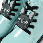Cool Club, Ghete pentru fete, verde menta, imprimeu buldog, brant din piele