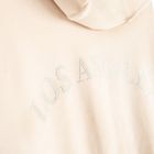 Cool Club, Hanorac cu gluga pentru fete, rozpinana, velur, bej