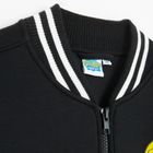 Cool Club, Hanorac pentru baieti, cu fermoar, negru, imprimeu SpongeBob