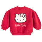 Cool Club, Hanorac pentru fete, cu fermoar, rosu, imprimeu Hello Kitty