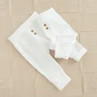 Cool Club, Pantaloni pentru bebelusi, bumbac organic, alb, set, 2 buc.