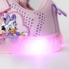 Cool Club, Pantofi sport pentru fete, roz, cu lumini led, imprimeu Minnie Mouse
