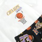 Cool Club, Pijama pentru baieti, alb-negru