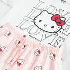 Cool Club, Pijama pentru fete, alb-roz, imprimeu Hello Kitty