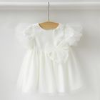 Cool Club, Rochie cu maneca scurta pentru fete, alb