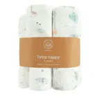 Cool Club, Scutece din tetra pentru bebelusi, 70-80cm, alb, set, 5 buc.