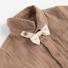 Cool Club, Set pentru baieti, Body-camasa cu maneca lunga, Pantaloni din textil, Papion, mix