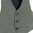 Cool Club, Set pentru baieti, Body cu maneca lunga, Vesta, Pantaloni din textil, mix