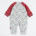 Cool Club, Set pentru baieti, pijama tip salopeta, baveta, gri-bordo, imprimeu Harry Potter