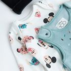 Cool Club, Set pentru baieti, Salopeta cu botosei, Body cu maneca lunga, Caciula, mix, imprimeu Disney