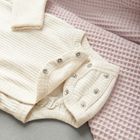 Cool Club, Set pentru bebelusi, Body cu maneca lunga, Pantaloni fara botosei, bej